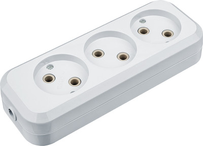Колодка удлинителя Navigator NCA-BL01-03-X-WH / 61585 (белый)