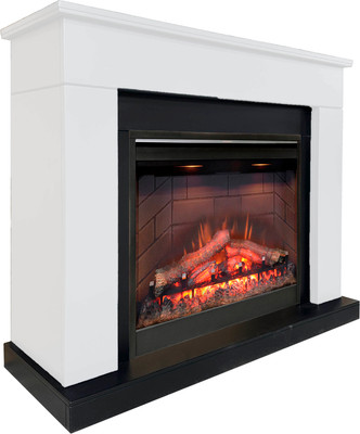 Каминокомплект Смолком Detroit MB/JUP/SYM26 DF2608-INT Symphony 26 (бьянко белый/черный)