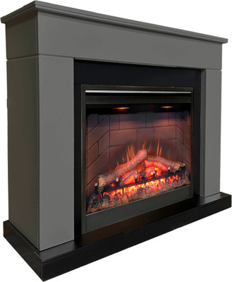 Каминокомплект Смолком Detroit MB/JUP/SYM26 DF2608-INT Symphony 26 (серый графит/черный)