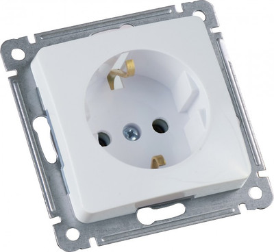 Розетка Hegel Мастер РС16-411 (белый)