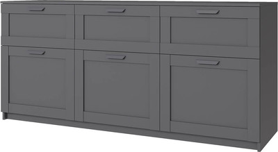 Тумба Anrex Skagen 3D3S (графит)