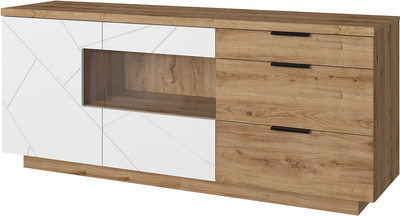 Тумба Anrex Kaylas 2V3S (дуб наварра/эко джелато)