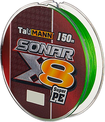 Леска плетеная TauMANN Sonar PE X8 150м 2.0 0.23мм / 06295 (светло-зеленый)