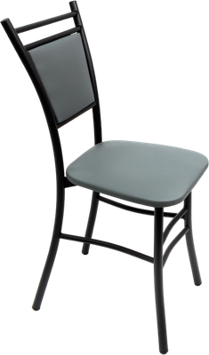 Стул ВВР Мажор (черный/экокожа серый)