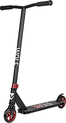 Самокат трюковый Novatrack Wolf / 110A.WOLF.BRD25 (черный/красный)