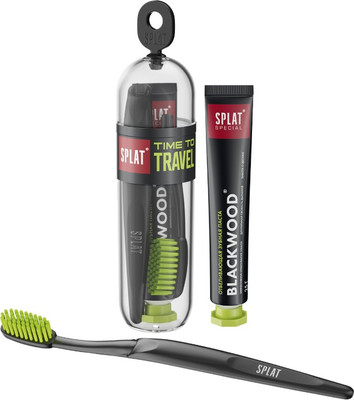 Набор для ухода за полостью рта Splat Blackwood Зубная паста 25мл+Зубная щетка
