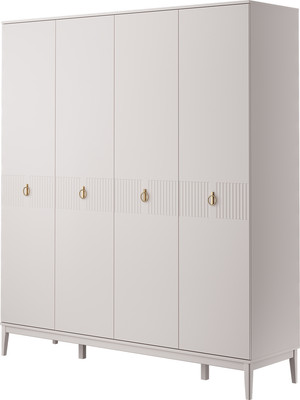 Шкаф Bravo Мебель Фарго ШР-4 (ЛДСП, персидский жемчуг/лак льняной)