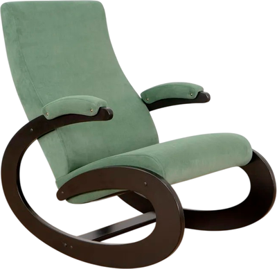 Кресло-качалка Glider Экси М (зеленый/венге)