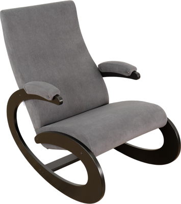 Кресло-качалка Glider Экси М (темно-серый/венге)