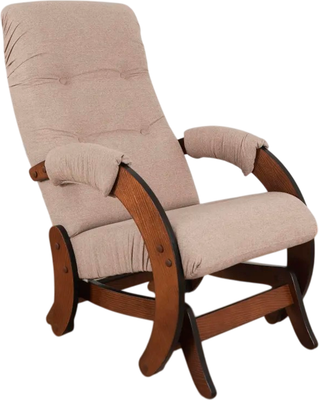 Кресло-маятник Glider Модель 68 (светло-коричневый/орех антик)