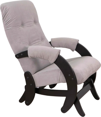 Кресло-маятник Glider Модель 68 (светло-серый/венге)