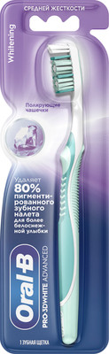 Зубная щетка Oral-B Pro 3D White Advanced отбеливание 35