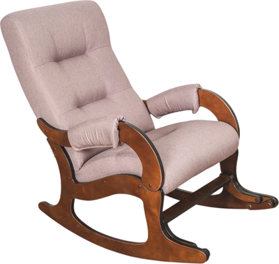 Кресло-качалка Glider Аоста (темно-розовый/орех антик)