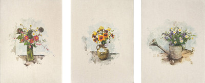 Набор полотенец Pole Kvetak (Беларускі лён) 46х60 24С112-ШР/рп/фкор/к. (388 Весенний букет new-3/сорт1)