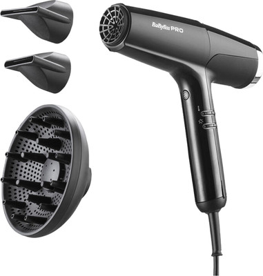 Профессиональный фен BaByliss Pro Falco Black And Silver BAB8550BE