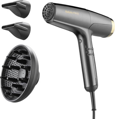 Профессиональный фен BaByliss Pro Falco Graphite And Gold BAB8550E