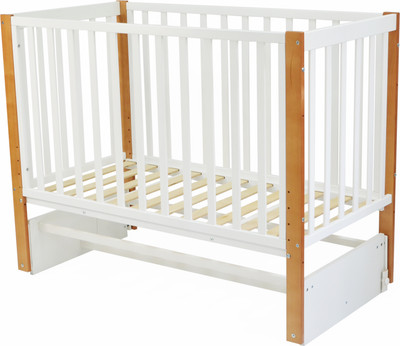 Детская кроватка СКВ СКВ-3 / 3194001-6 (белый+бук)