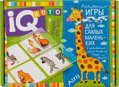 Развивающий игровой набор Айрис-пресс Лото для малышей. Угадай, кто это? Найди половинку (4650388211060)