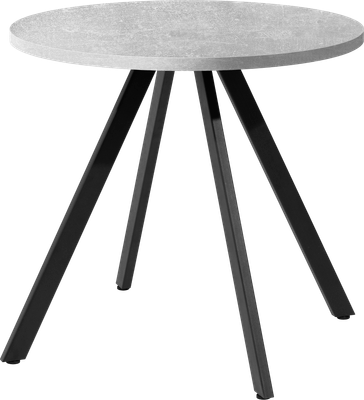 Обеденный стол Millwood Олесунн D80x80x75 (бетон/металл черный)