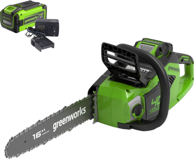Пила цепная аккумуляторная Greenworks GD40CS18 / 2005807UH