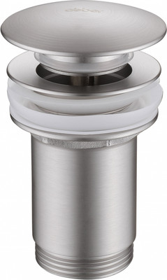 Донный клапан Abber AF0010SP с переливом (сатин)