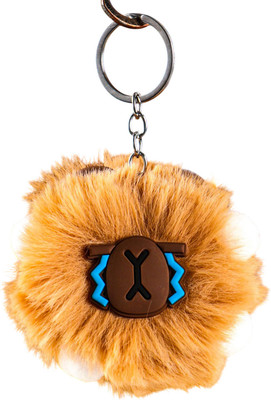 Брелок Sima-Land Пушистик на кольце. Капибара Мистер Грусть / 10707367 (бежевый)