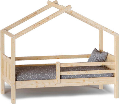 Односпальная кровать детская Мебельград Алиса 160x80 (прозрачный лак)