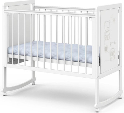 Детская кровать-трансформер INDIGO Happy Friends (белая аляска-мишки)