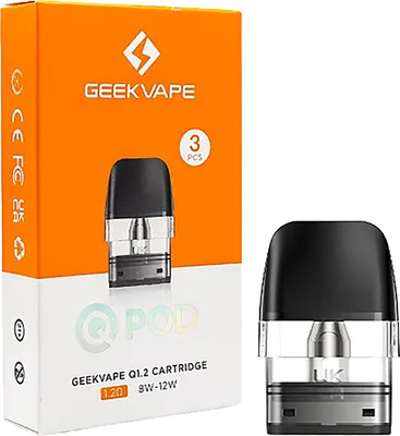 Набор картриджей для электронного парогенератора Geekvape Wenax Q 1.2 Ом (2мл, 3шт)