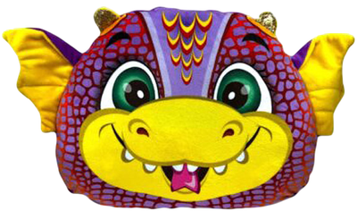 Подушка-игрушка Malvina Дракон Капучино сплюшка / 11.69.4 (фиолетовый)