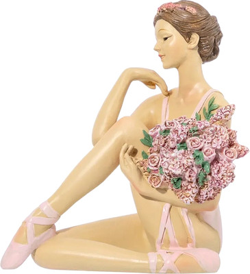 Статуэтка Elan Gallery Балерина с цветами в розовом / 210180