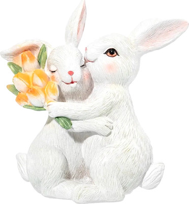 Статуэтка Elan Gallery Кролики с тюльпанами / 210202