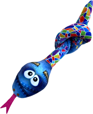 Мягкая игрушка Malvina Змея Индиго малая / 12.13.1