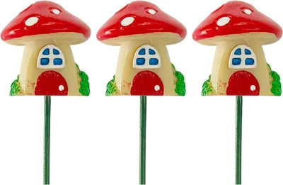 Декор для кашпо Park Грибочки / 109012 (3шт)