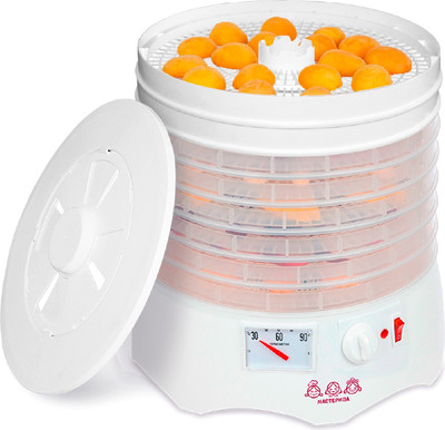 Сушилка для овощей и фруктов Мастерица EFD-0602VM (6 прозрачных поддонов + 2 белых поддона)
