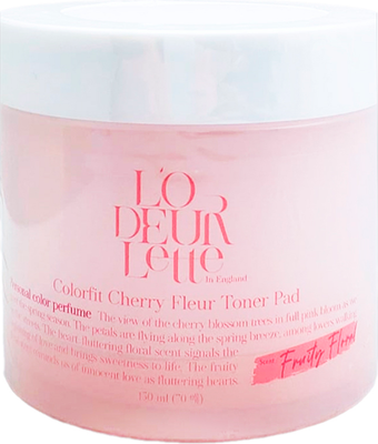 Пэд для лица L'odeurlette In England Colorfit Cherry Fleur для тусклой кожи лица (150мл)