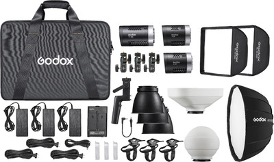 Комплект осветителей студийных Godox ML-KIT1 для видеосъемки / 29024