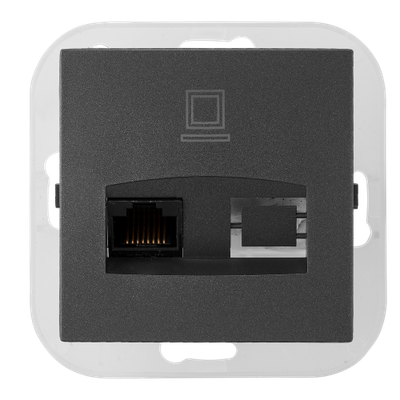 Розетка Bylectrica РК18-007 (карбон)