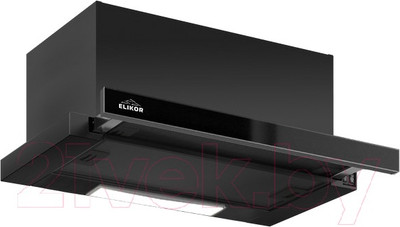 Вытяжка скрытая Elikor Slide Glass 50П-100 / 227274 (черный/черное стекло)