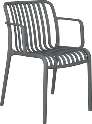 Стул пластиковый Sheffilton SHT-S173-1 / 288183 (пластик, темно-серый RAL 7024)