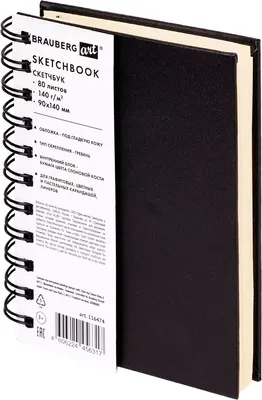 Скетчбук Brauberg Art Classic / 116474 (80л, черный)