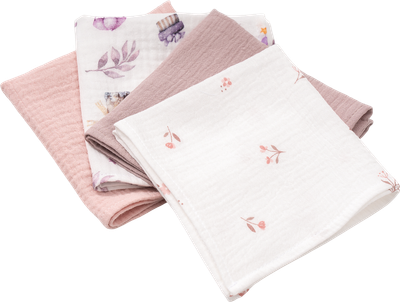 Набор платков носовых Perina КМС.4.29-07 (4шт, розовый микс)