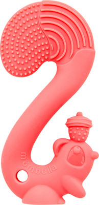 Прорезыватель для зубов Mombella Белка / 8059 (красный)