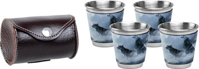 Набор стопок походных Helios Волки / HS-NS-W-A19-2