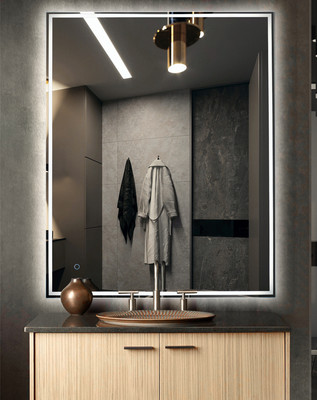 Зеркало Алмаз-Люкс Darwin 80100s-1 (80x100см, с подсветкой и сенсорной кнопкой)