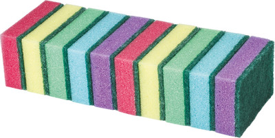 Набор губок для мытья посуды Laima Maxi К0003 / 601552 (10шт)