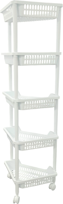 Этажерка Термопласт Угловая пятиярусная 53с