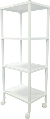 Этажерка Термопласт 4 полки на колесах 21с