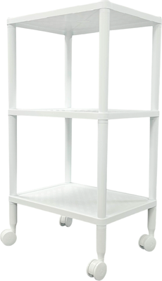 Этажерка Термопласт 3 полки на колесах 22с