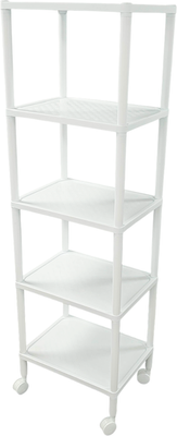 Этажерка Термопласт 5 полок на колесах 23с